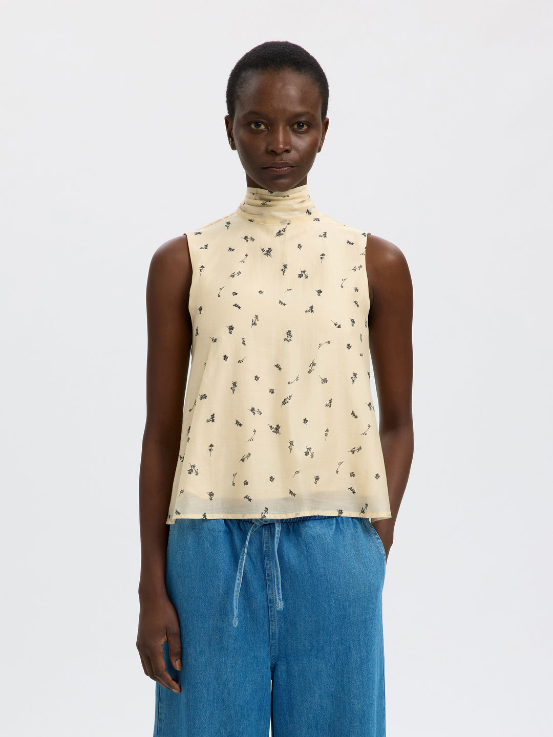 Selected SLFIRIS SL TIE TOP B