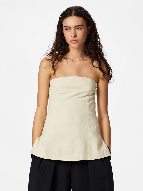 Pieces PCMAJSE Fitted Bandeau Top Birch