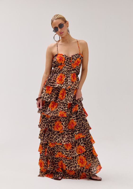 Harper and Yve Dina Jurk Lexie Leopard Bloom