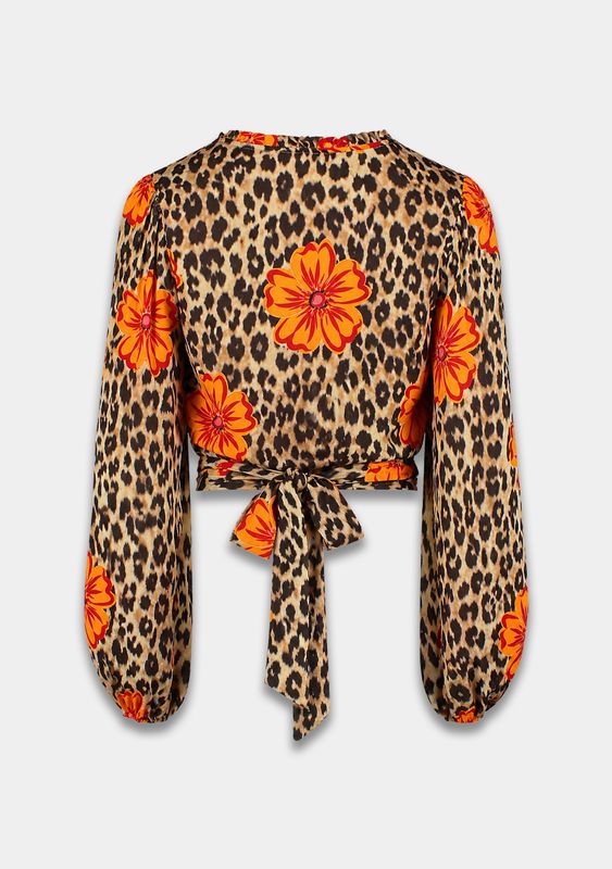 Harper and Yve Flora Blouse Lexie Leopard Bloom