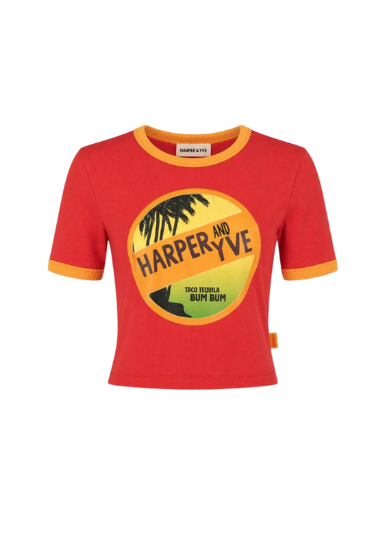 Harper and Yve Tacotequila T-shirt Poppy Red