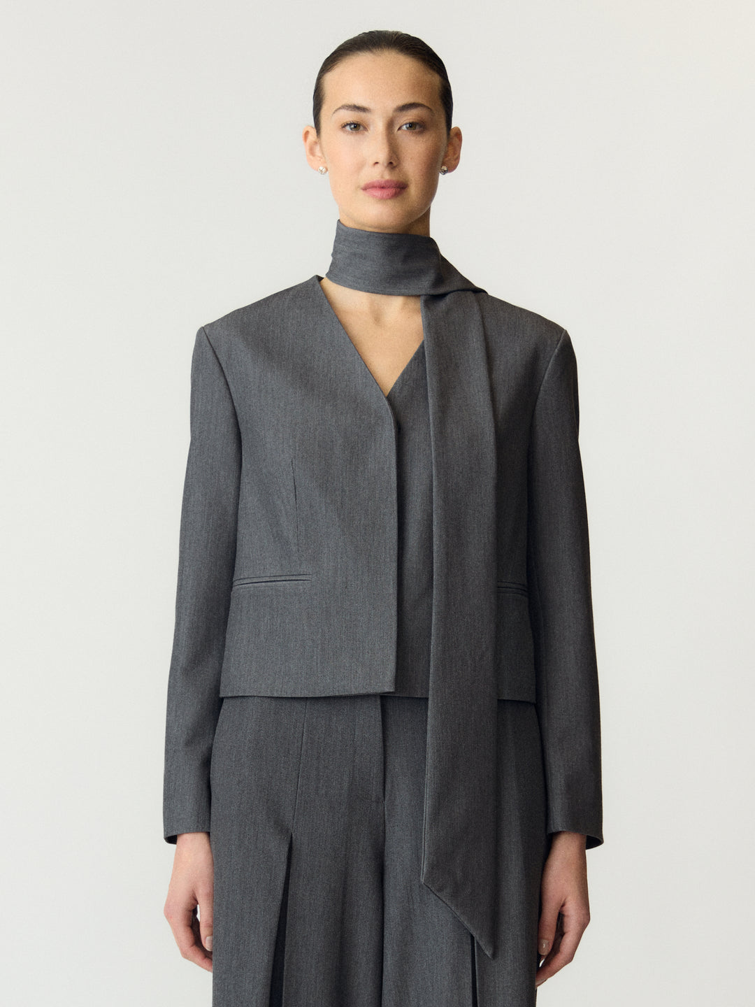 YAS YASINVA LS SHORT SCARF TOP