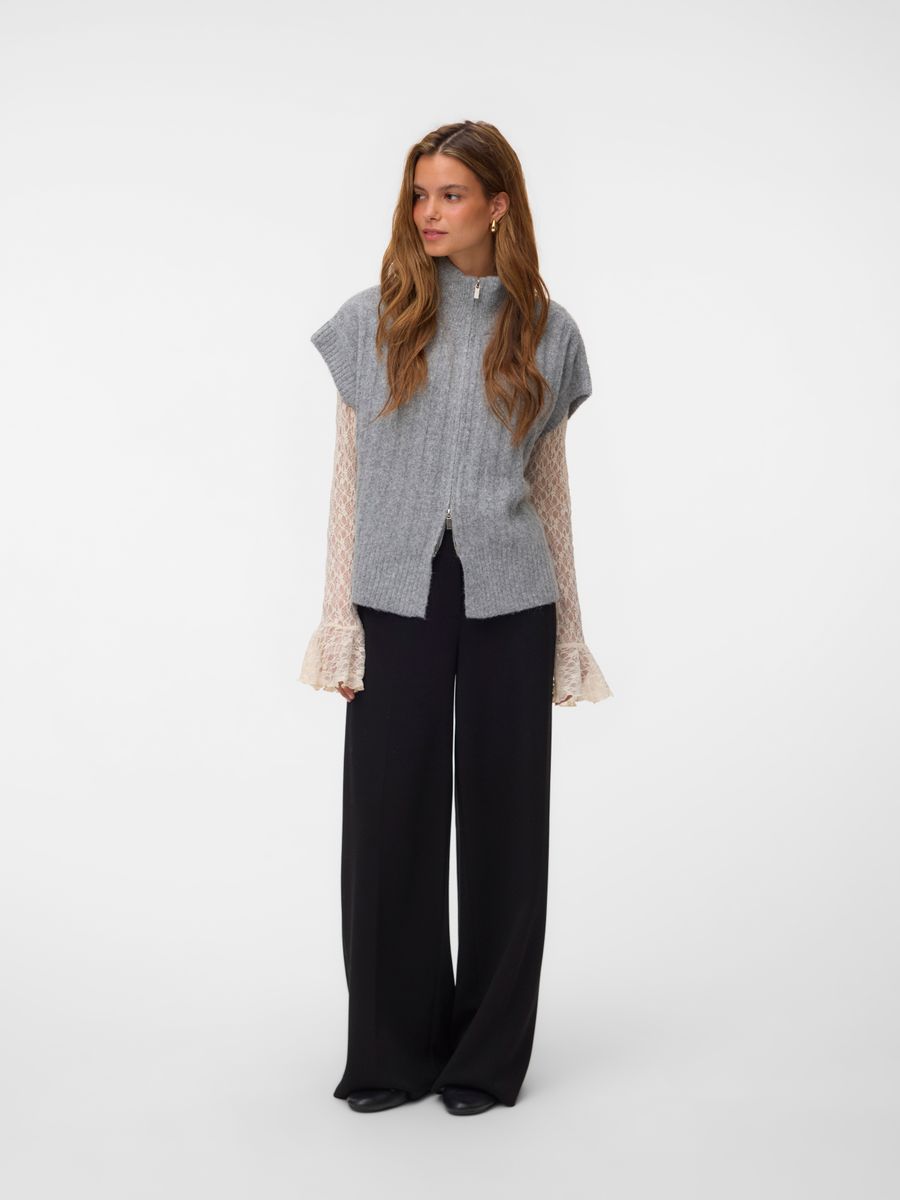 Vero Moda VMBANG RIB SL HIGHNECK ZIPPER VEST