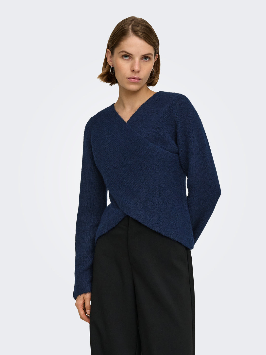 Only ONLMAGGIE LS CROSS V-NECK CC KNT