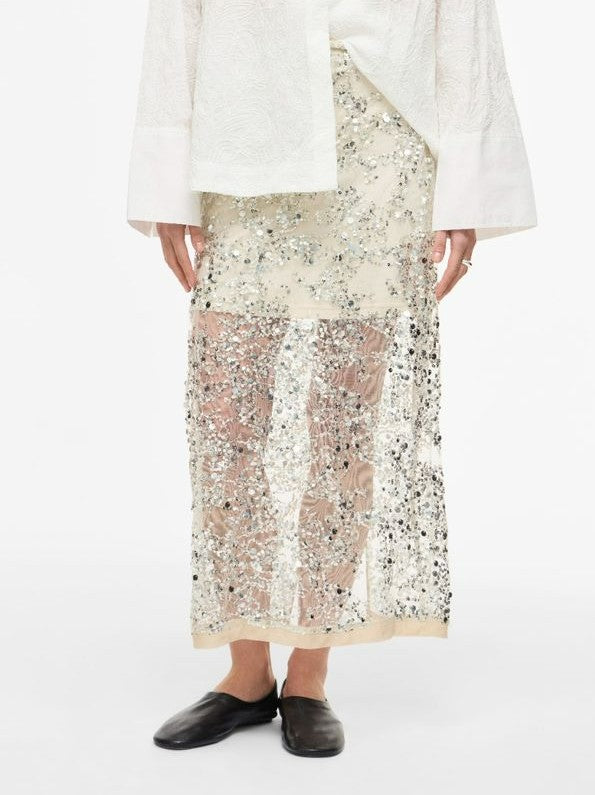 Rouge Edit Rouleona Sequin Maxi-rok