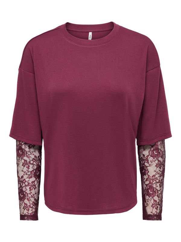 Only ONLTAHLIA L/S LACE TOP PR JRS