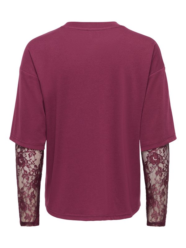 Only ONLTAHLIA L/S LACE TOP PR JRS