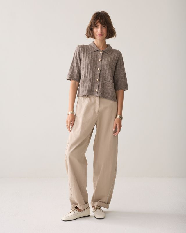 Summum Trousers barrel fit Cotton