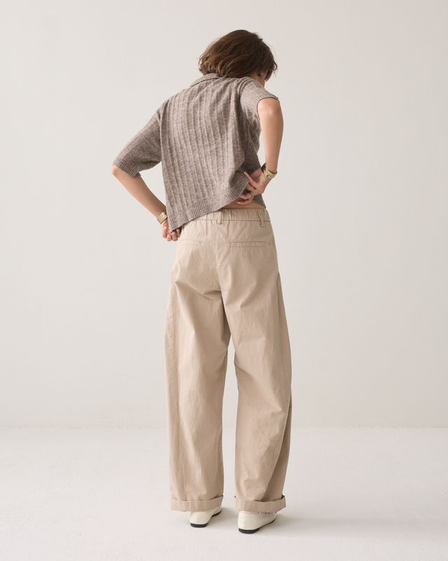 Summum Trousers barrel fit Cotton