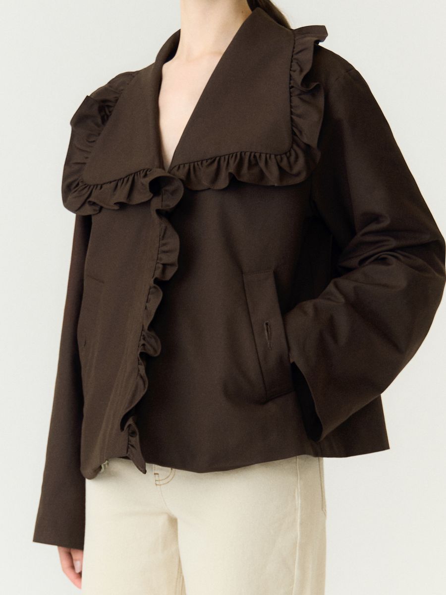 YAS YASELSIA LS SHORT TRENCHCOAT