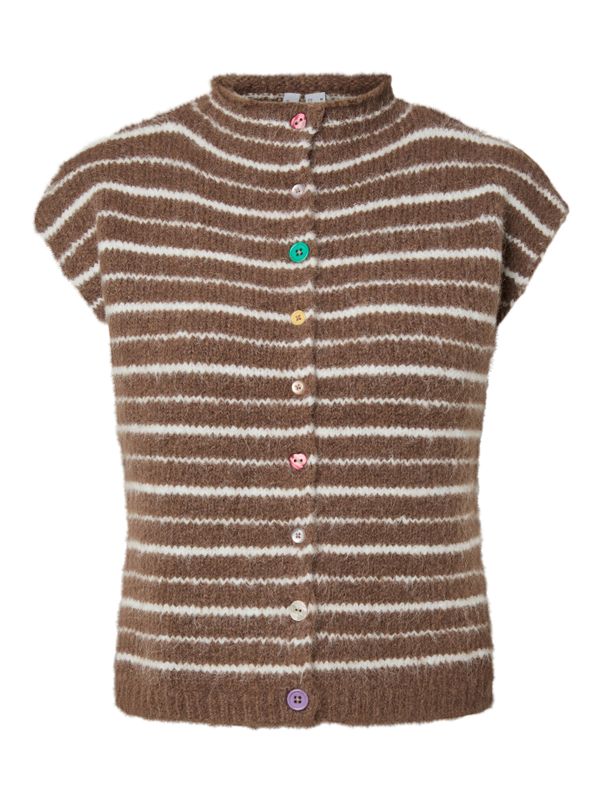 Pieces PCASIRA SL BUTTON KNIT VEST BC