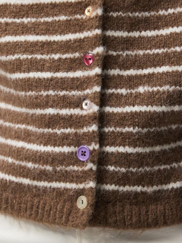Pieces PCASIRA SL BUTTON KNIT VEST BC