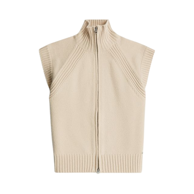 G-Star Heavy moto zip vest knit wmn