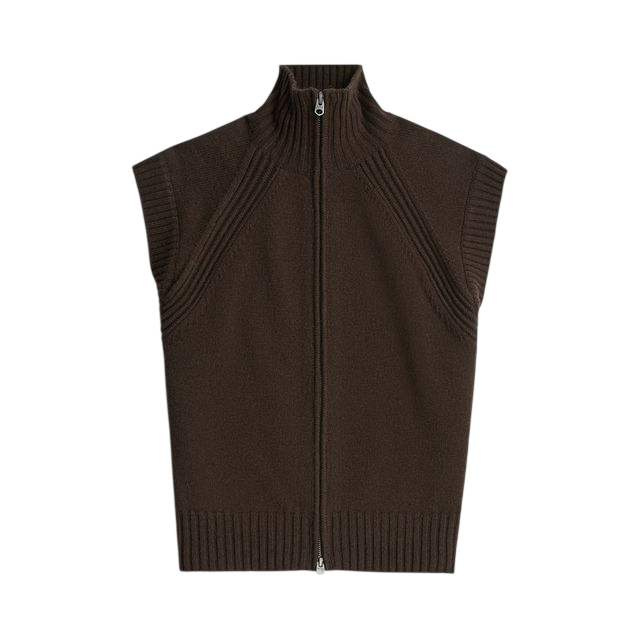 G-Star Heavy moto zip vest knit wmn