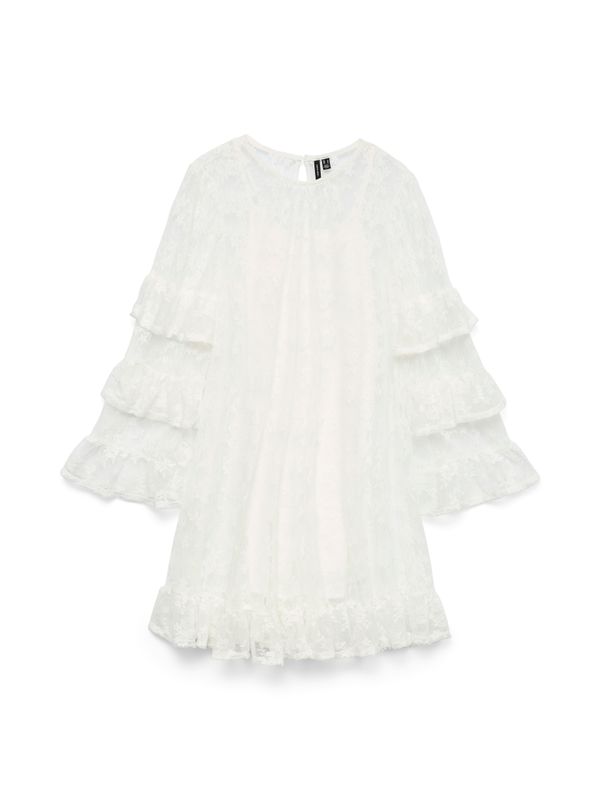 Vero Moda VMCELINE Kanten Mini-jurk met Volants