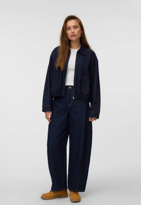 AWARE AWBERRIE BOMBER DENIM JACKET
