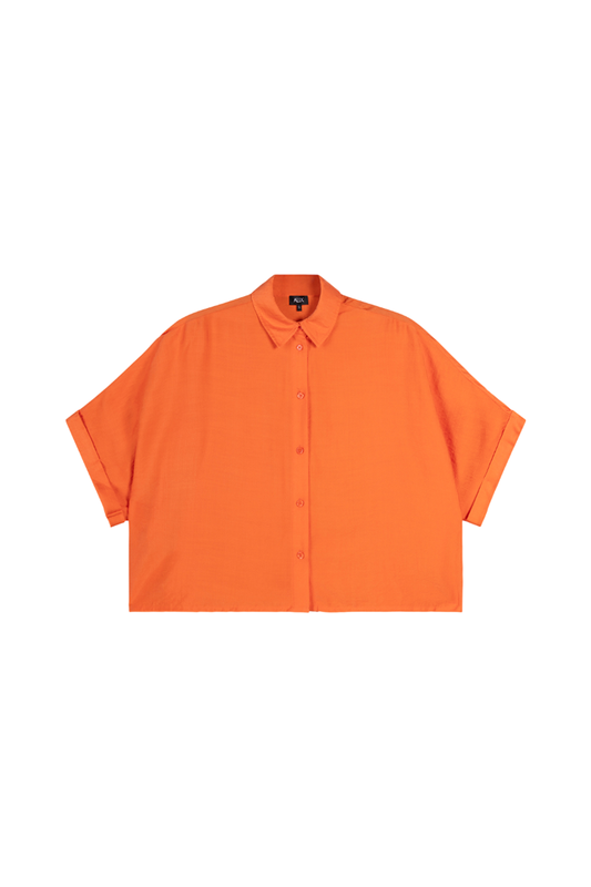 Alix the Label Irregular Oversized Blouse Soft Orange