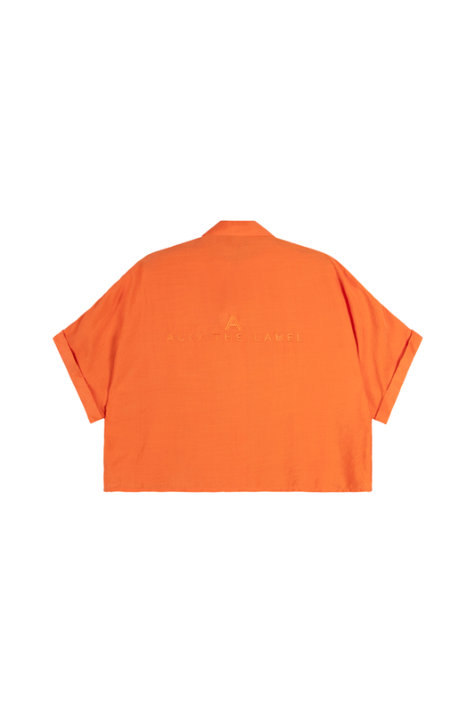 Alix the Label Irregular Oversized Blouse Soft Orange