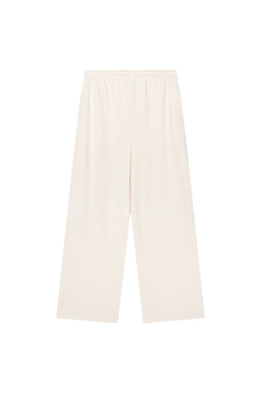 Alix the Label Scuba Wide Leg Pants Cream