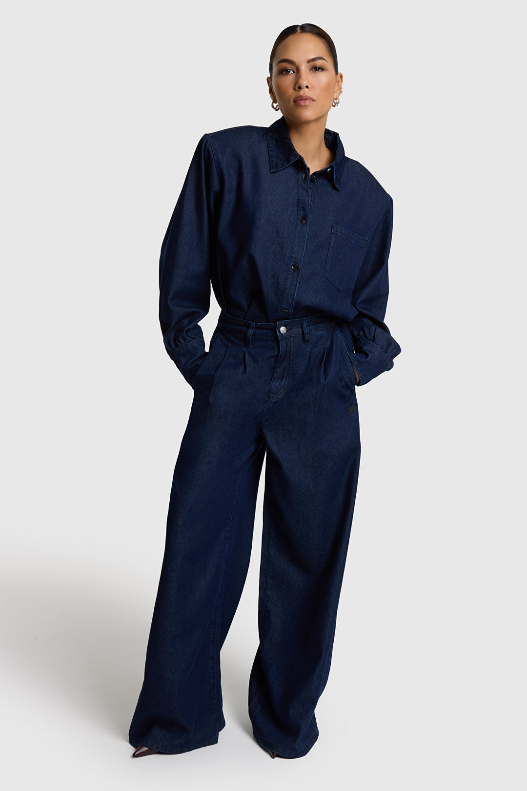 Alix the Label  wide leg denim pants
