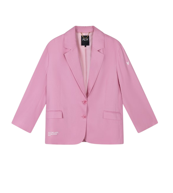 Alix the Label Rich Oversized Blazer Soft Pink