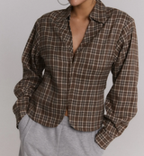 Refined blouse small check Syd
