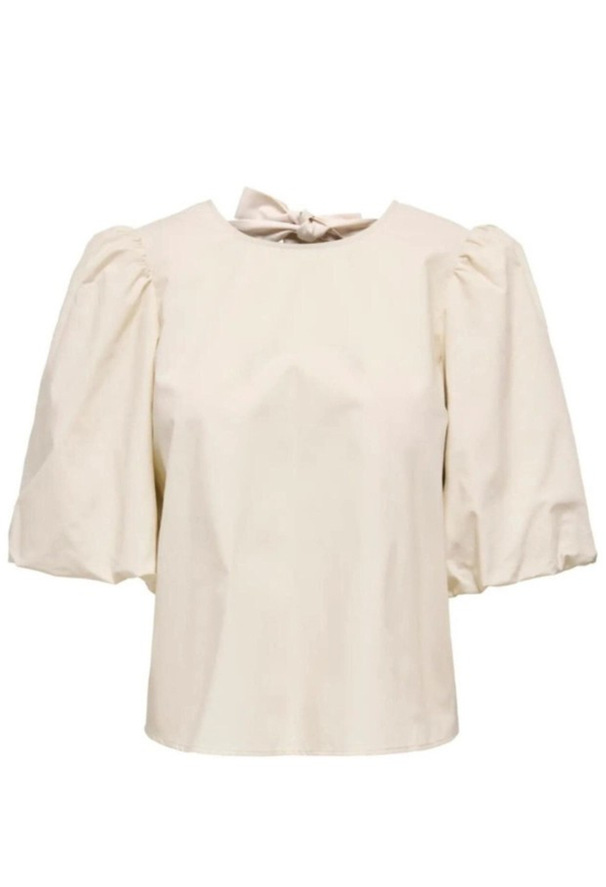JDY Monila Bow Top met Pofmouwen