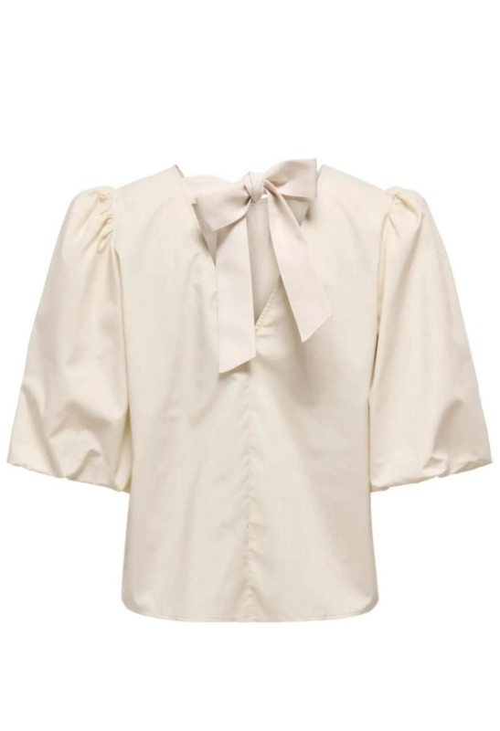 JDY Monila Bow Top met Pofmouwen