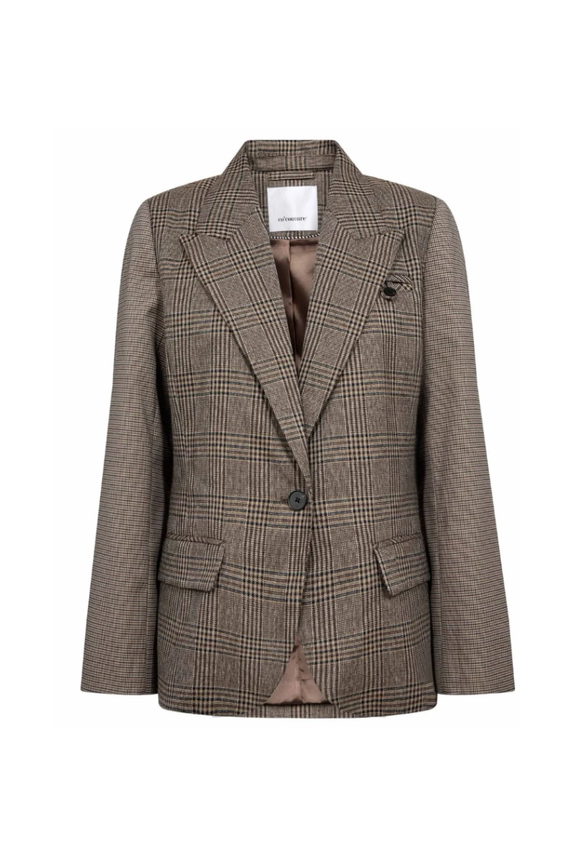 Co'couture VeyaCC Check Fitted Blazer