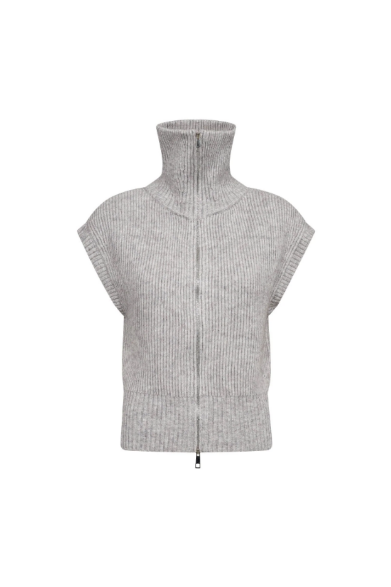 Co'couture Row zip knit vest