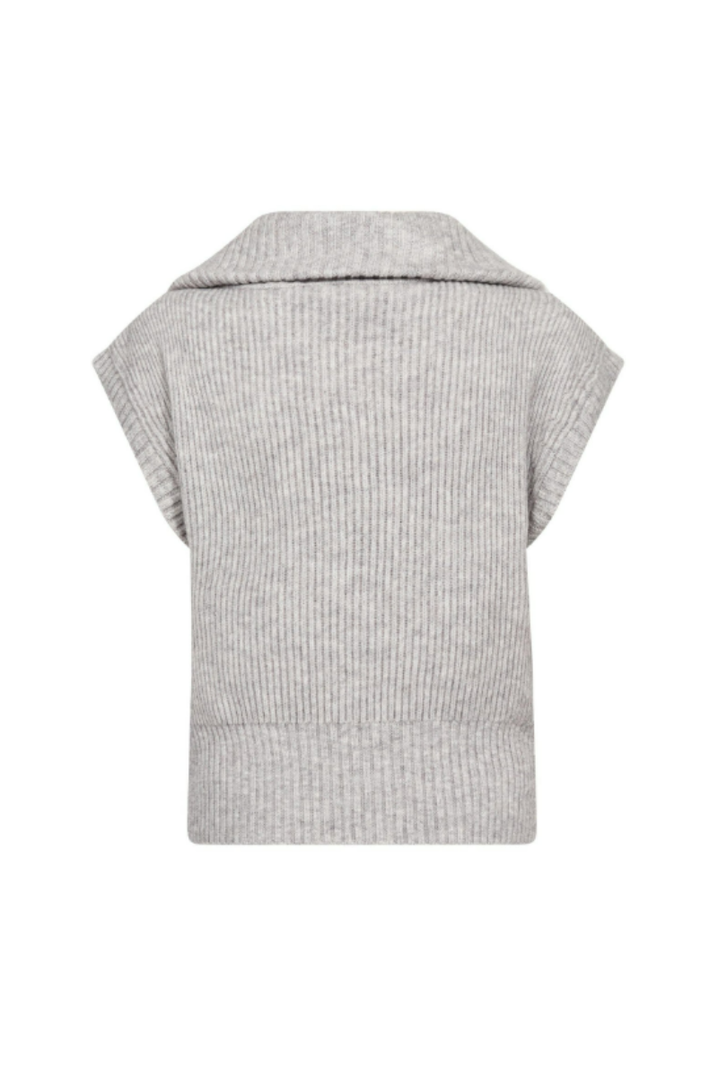 Co'couture Row zip knit vest
