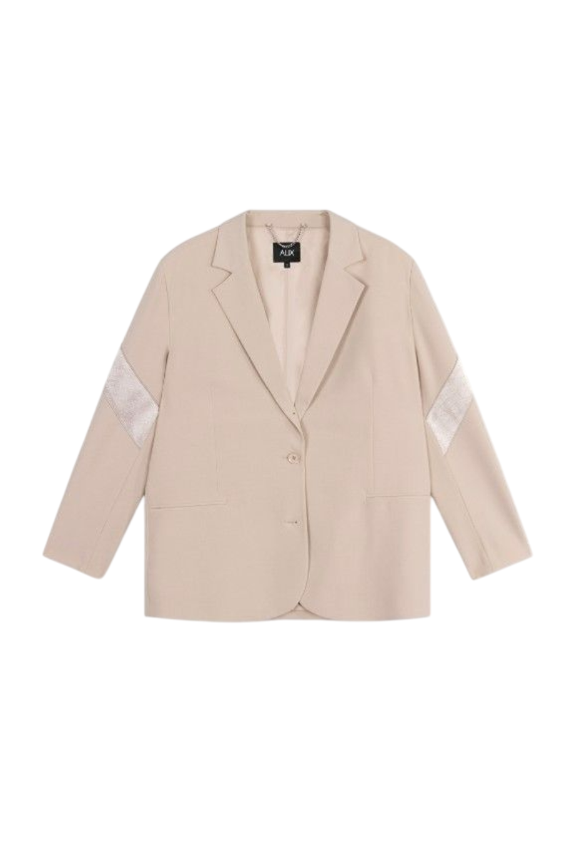 Alix the Label Shiny Panel Blazer