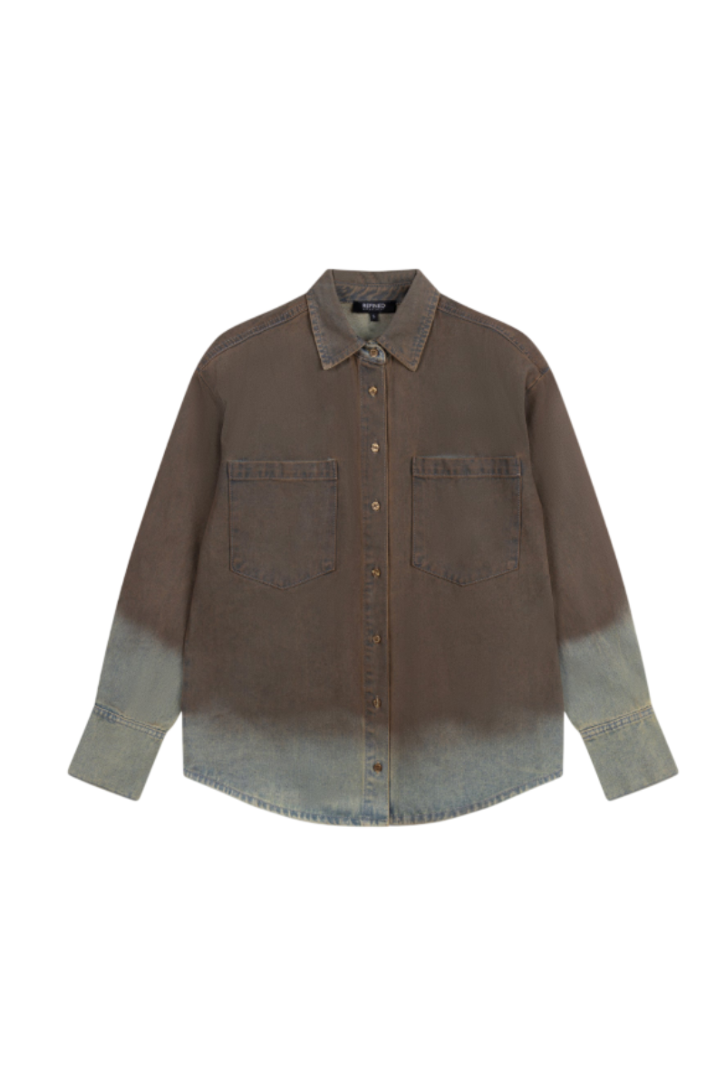 Refined Department Naro Denim Blouse