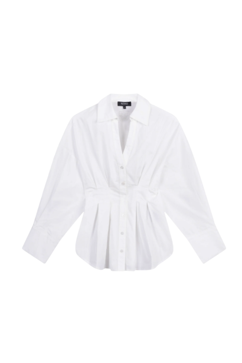 Refined Guusje Getailleerde Blouse Wit