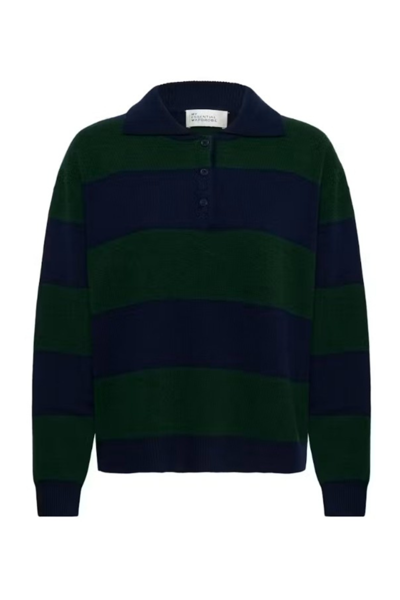My Essential Wardrobe Jola knit polo pullover