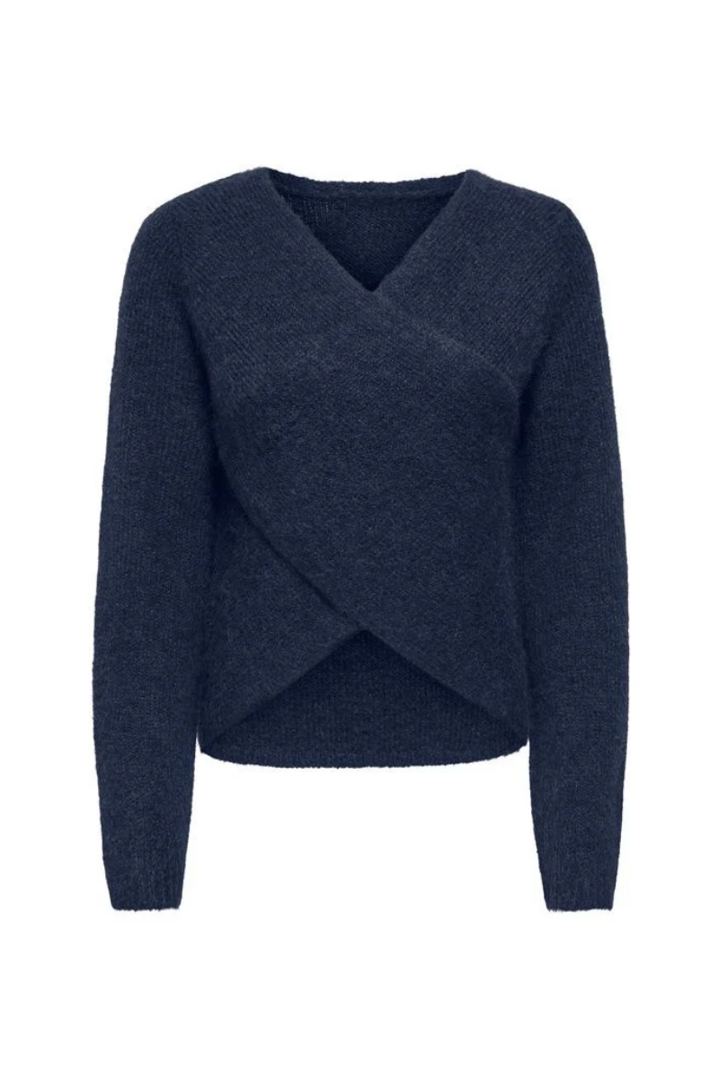 Only ONLMAGGIE LS CROSS V-NECK CC KNT
