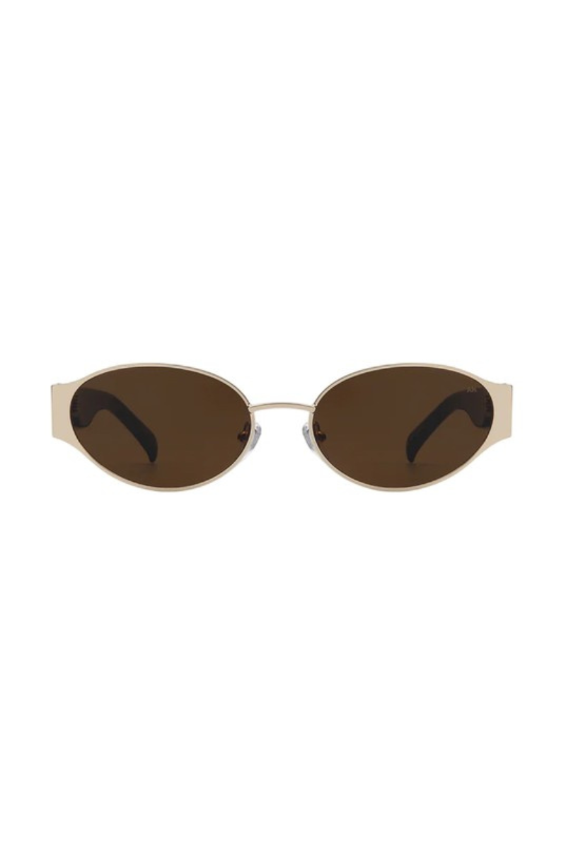 A.Kjaerbede Bella Zonnebril - Gold/Brown