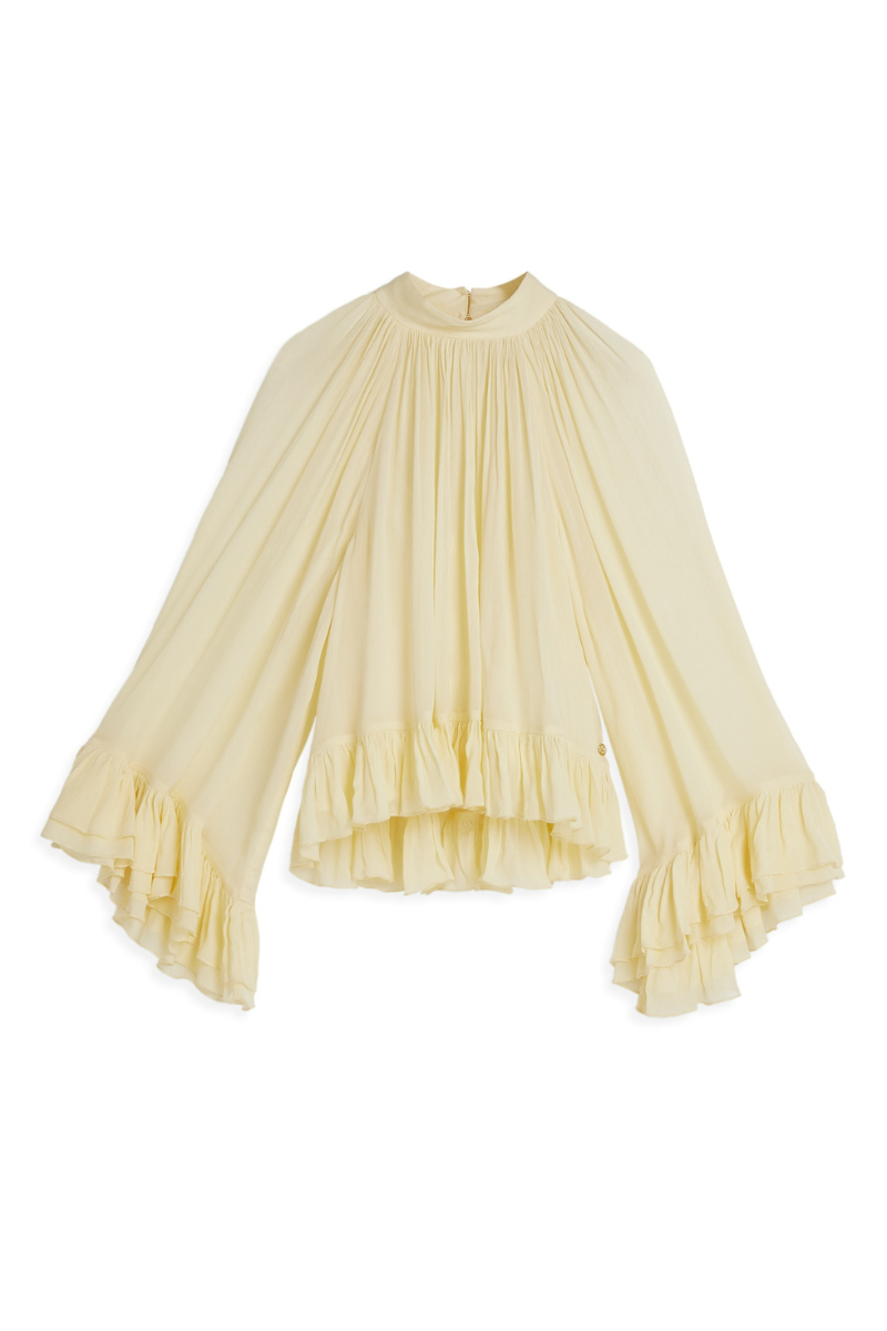 Josh V Oiva blousetop met ruffles