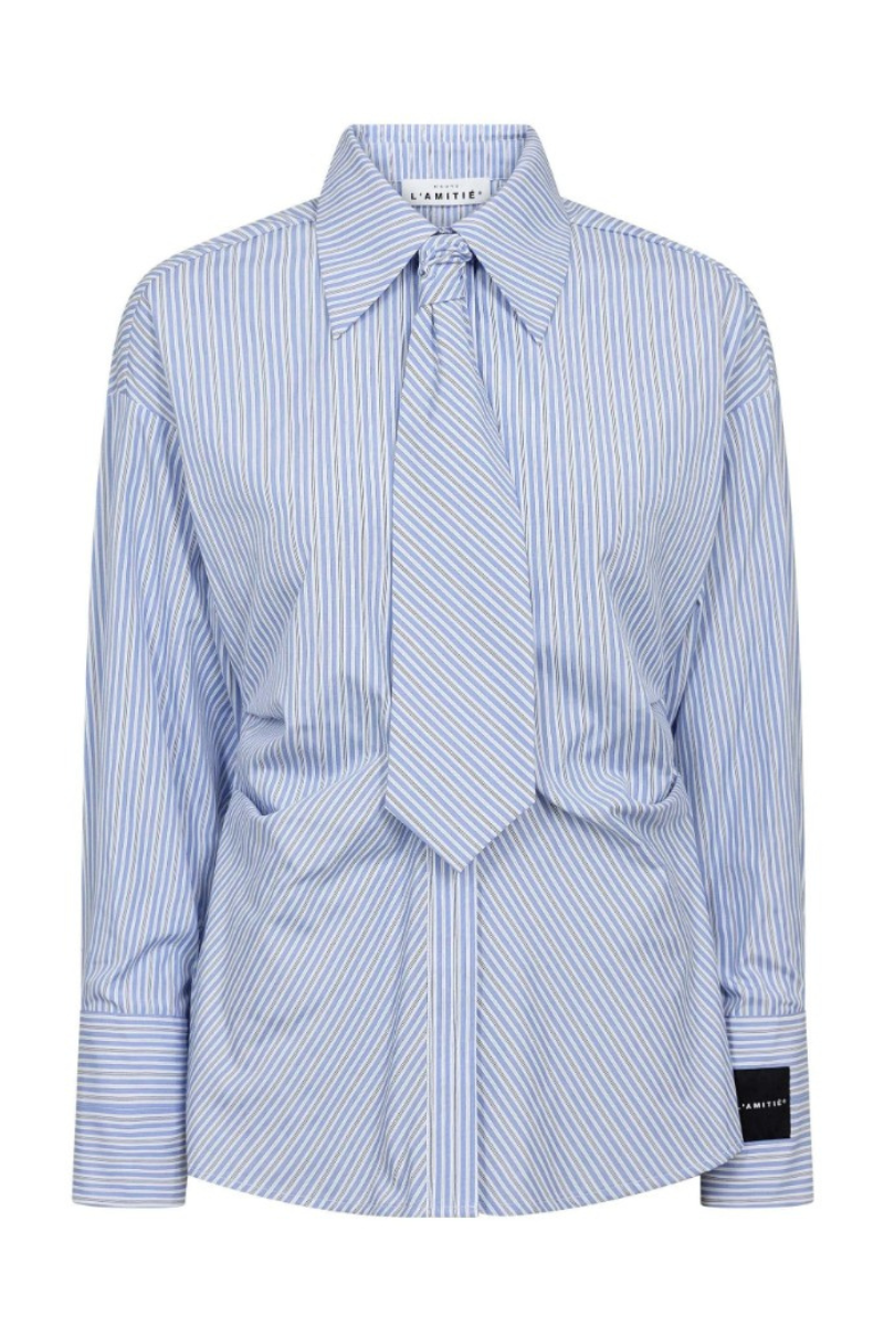 Haute L'amitie Emma Tie Stripe Shirt
