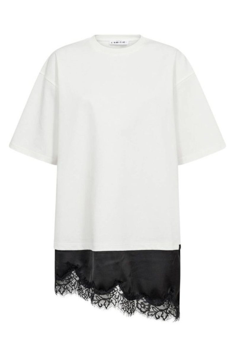 Haute L'amitie loose mix lingerie tee