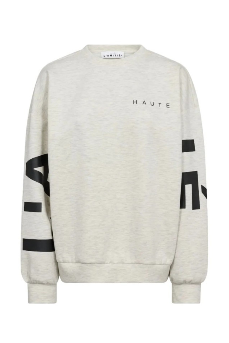 Haute L'amitie maxi split logo sweat