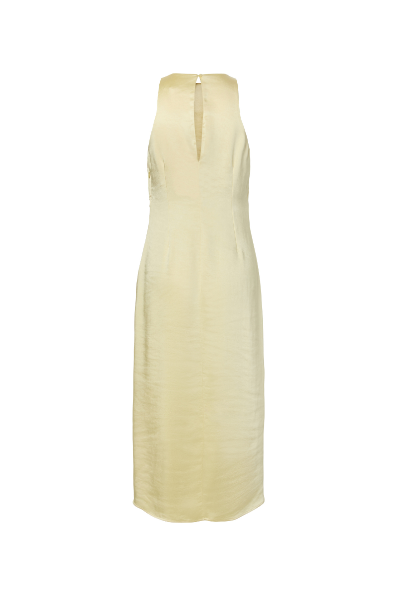 YAS Orchida Satin Long Dress
