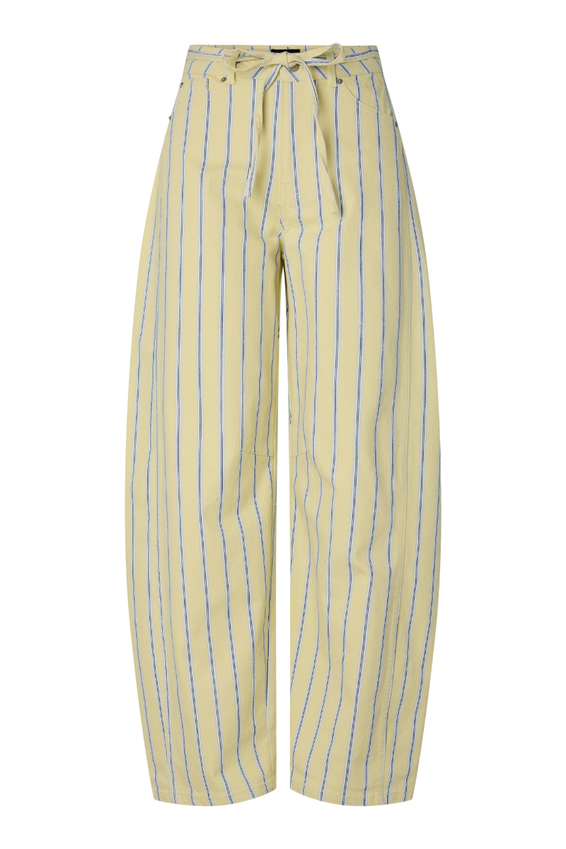 Pieces PCBillo Gestreepte Barrel Fit Jeans