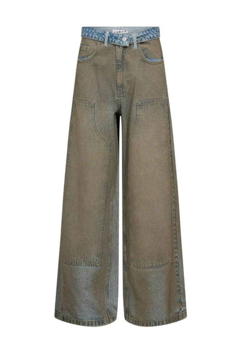 Haute L'Amitié Celeste Patch Vintage Tall Jeans
