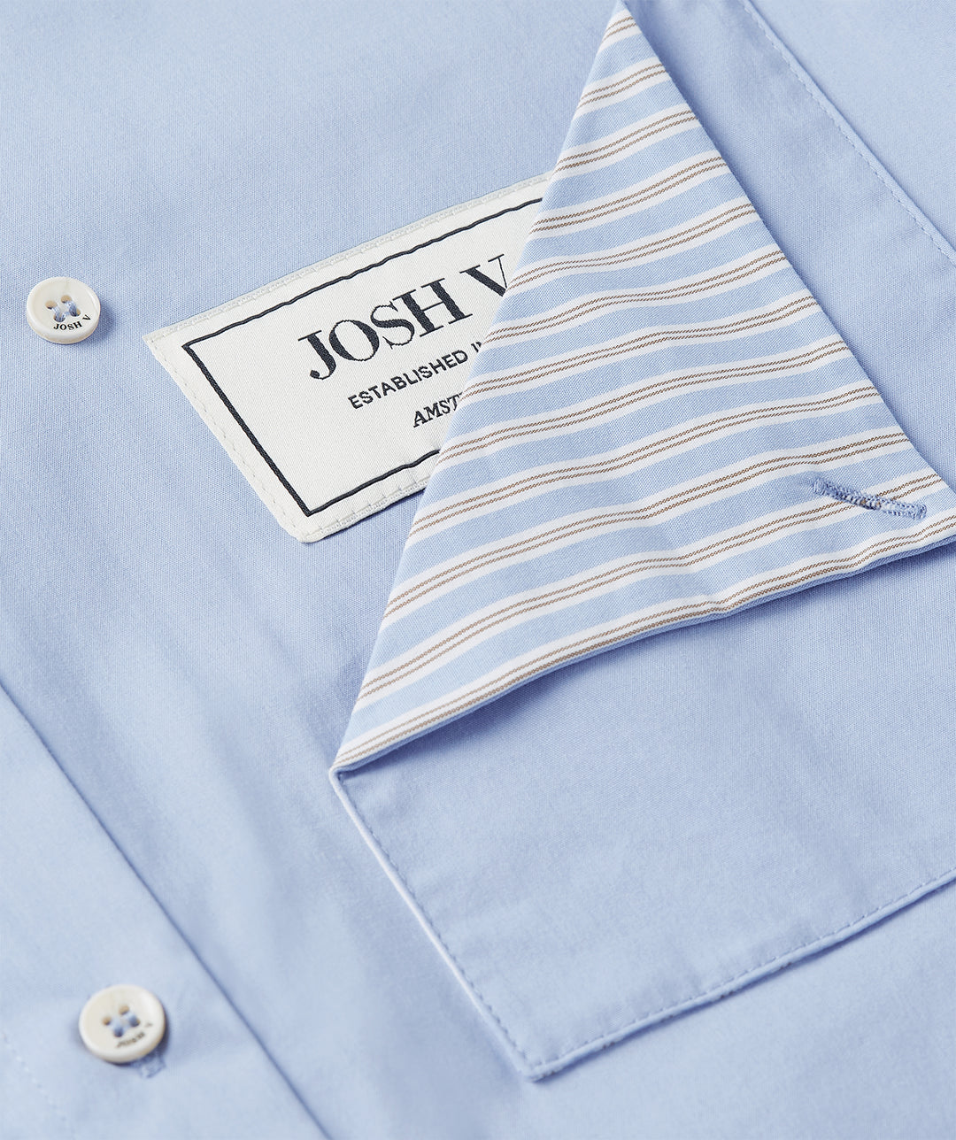Josh V Romulo Blouse Mid Blue
