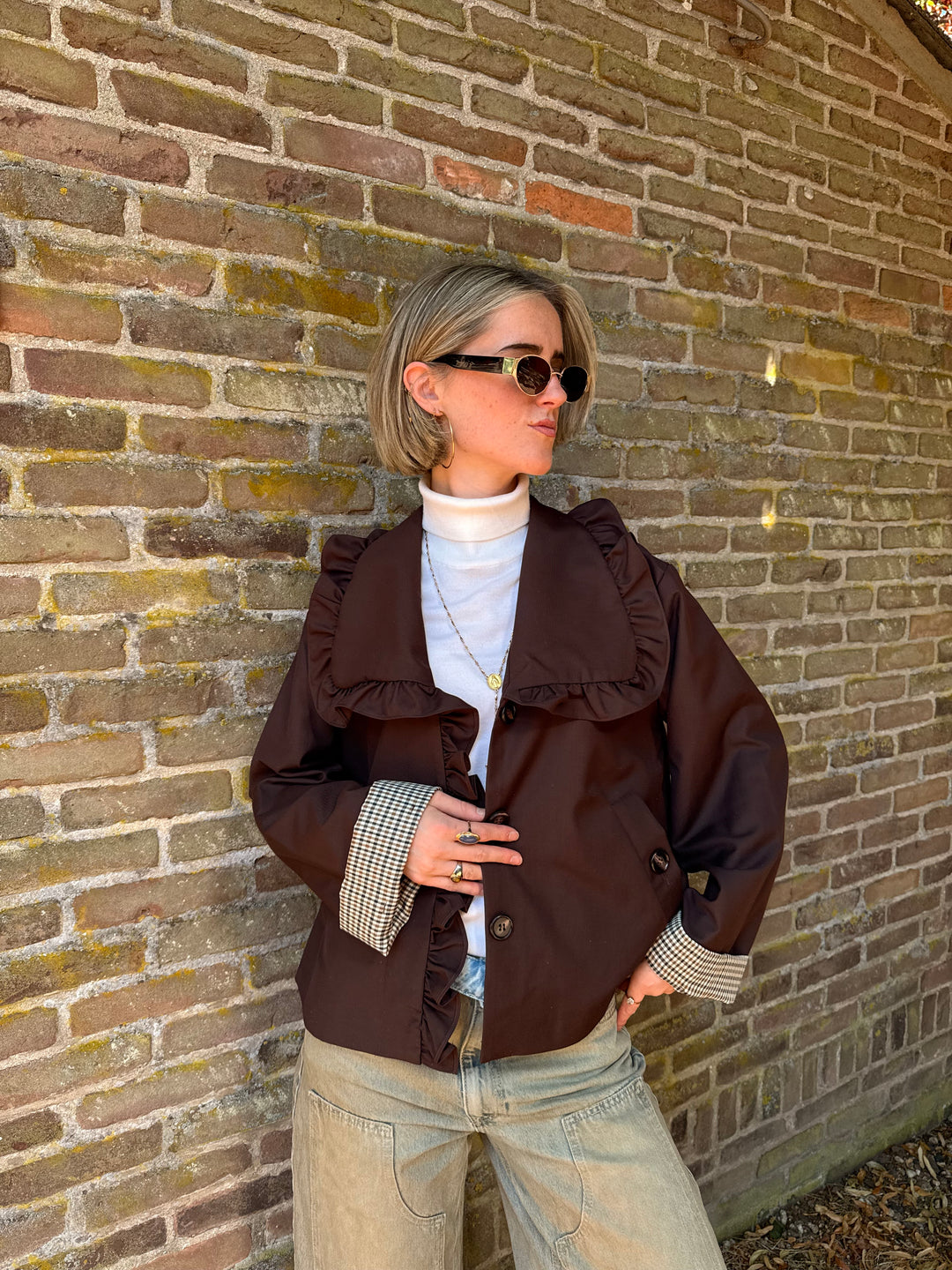 YAS YASELSIA LS SHORT TRENCHCOAT