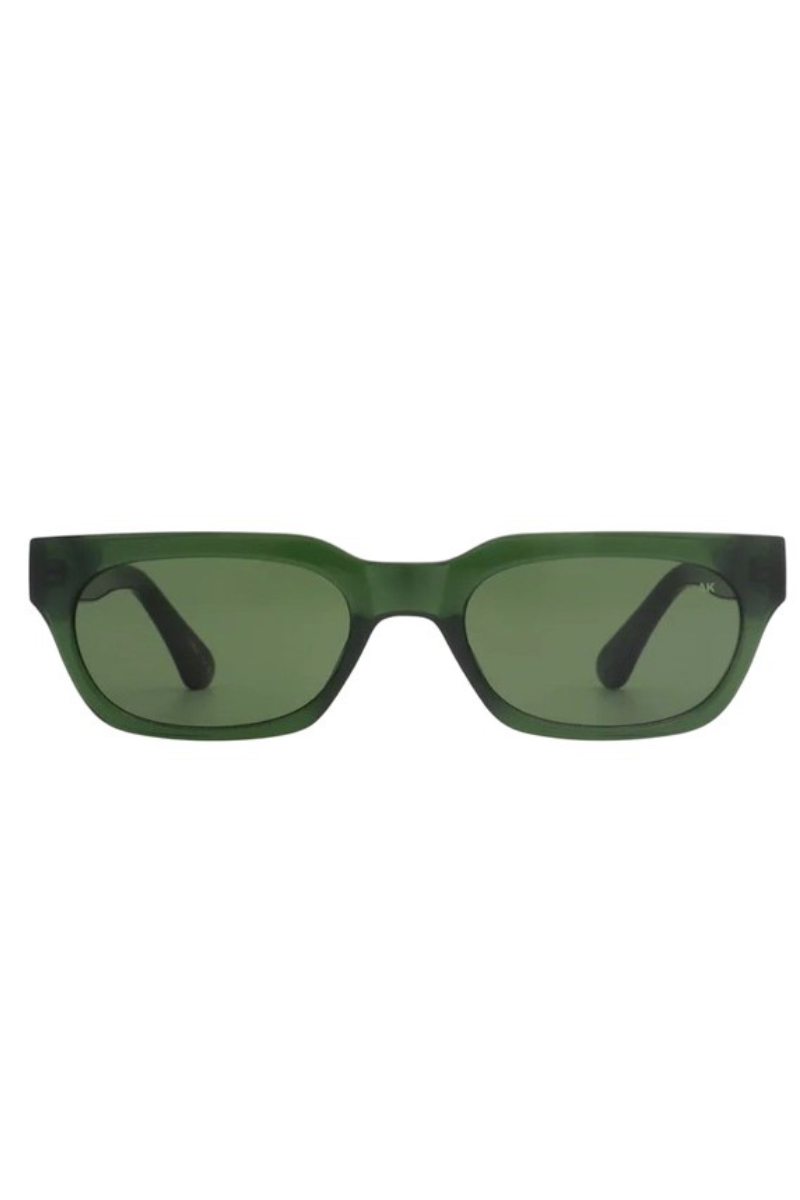 A.Kjaerbede Bror Zonnebril - Dark Green Transparent