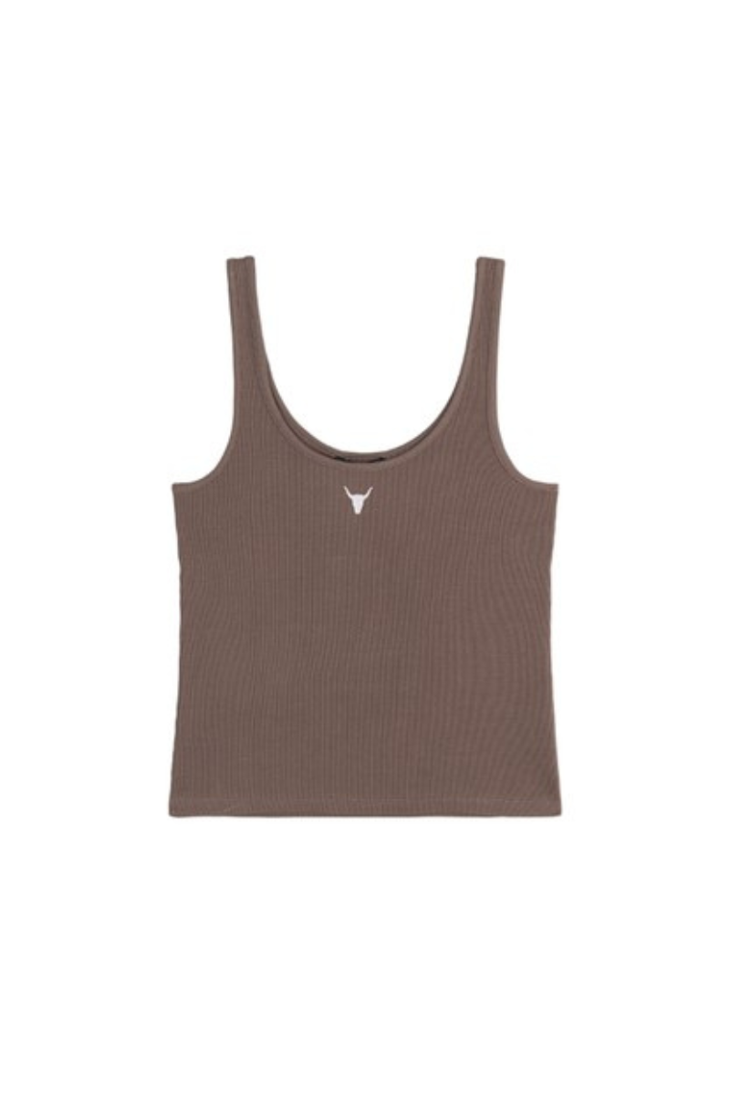 Alix the Label Ladies Knitted Rib Tanktop