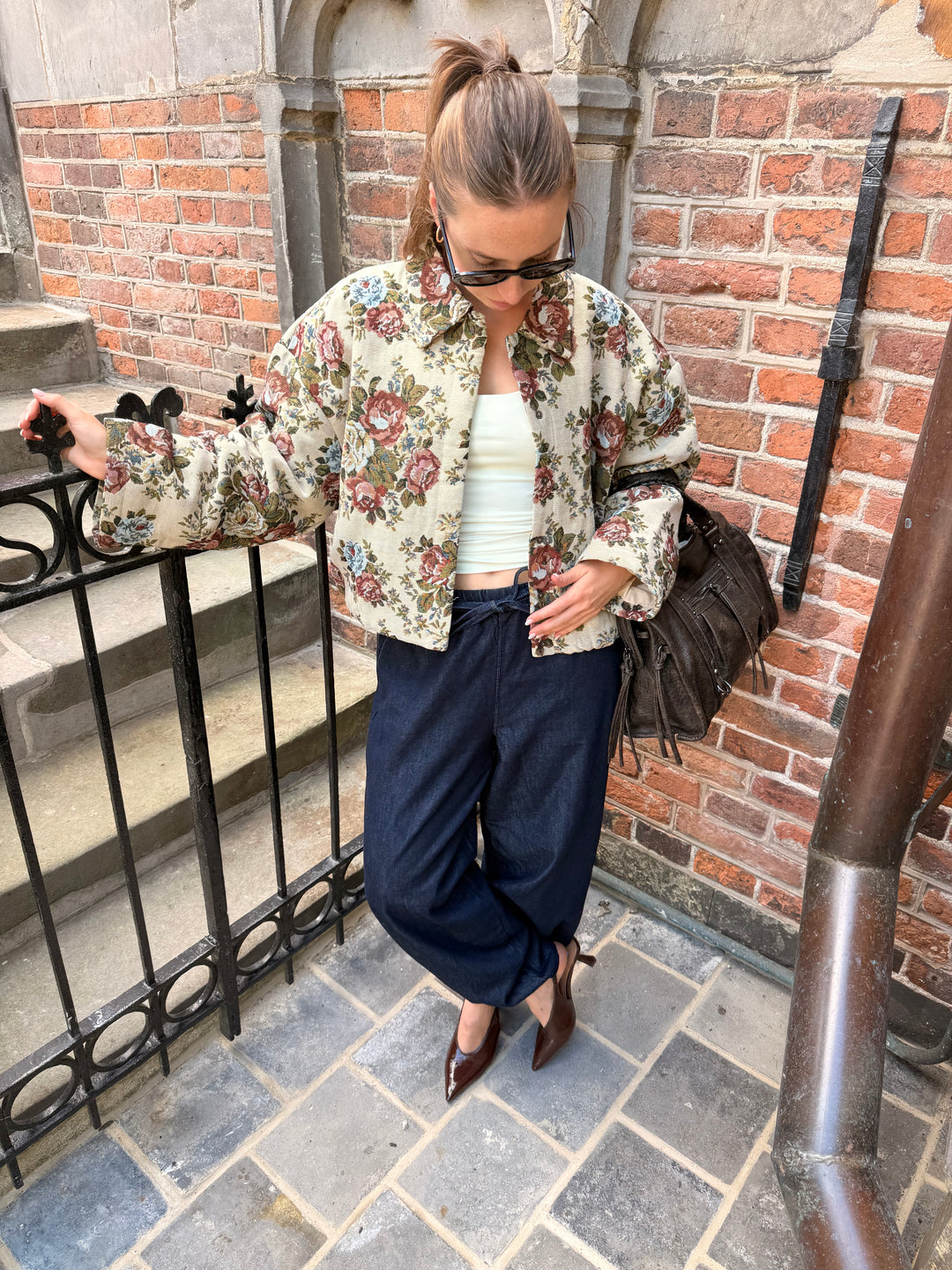 JDY JDYFLOLA L/S JACQUARD JACKET WVN