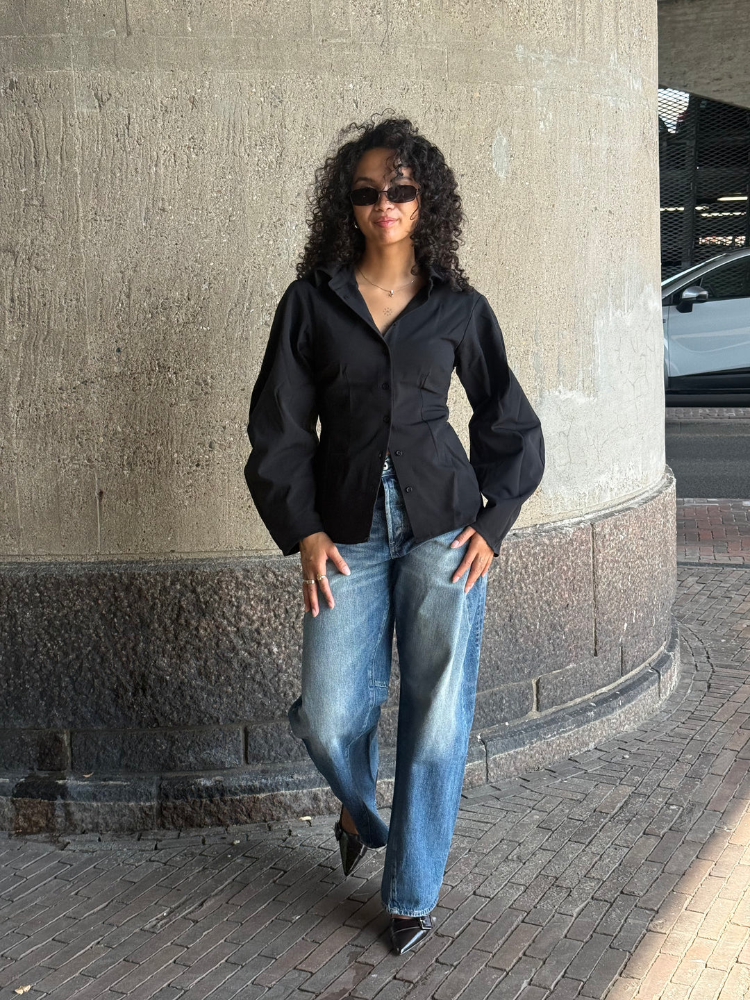 Refined balloon blouse Lila